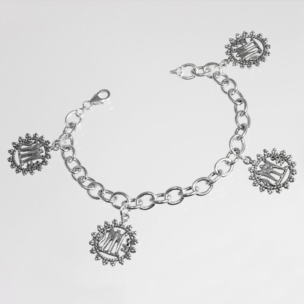 Bracciale Con Monete Statere in Argento 925/000