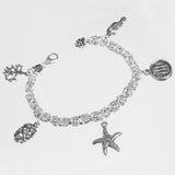 Bracciale Bizantina con Charm in Argento 925/000