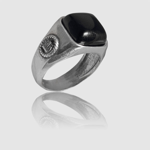 Anello in Argento 925/000 e Onice.